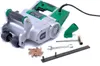 A wall chaser tool and its accessories are laid out on a white background. Produktbild-Vorschau