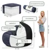 Dreamroots Bean Bag, Puff 90x90x100 cm, pouf con Anteprima dell’immagine prodotto 3