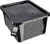 Contenitore in plastica KADAX 20L con coperchio, nero, con Anteprima dell’immagine prodotto 1