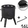 Foyer avec Kazan 16L - Set de brochettes en fonte, idéal Voir les images du produit 13