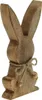 Holzhase Mangoholz Osterdeko Natur 18,5cm Jutekordel Produktbild-Vorschau 3