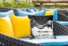 MuchoWow® Outdoor Kissen - Elefant - Tiere - Schwarz und Produktbild-Vorschau 4