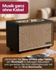 Retro reproduktor Bluetooth® (24 W), farba:čierna Náhľad obrázku produktu 3