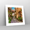 Poster - Poster ohne Rahmen - Path Blumen Haus Hof - 30x30 Produktbild-Vorschau 7