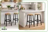BEGRYF Barhocker 2er Set 65 cm Eichefarben, Sitz Ø30 cm, Produktbild-Vorschau 4