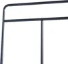 A close-up view of a black metal clothing rack. Produktbild-Vorschau