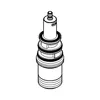 A black and white line drawing of a plumbing cartridge. Voir les images du produit
