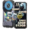 A marketing image showing a rugged smartphone with various features highlighted. Produktbild-Vorschau