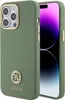 Etui silikonowe Guess z logo 4G rhinestone do iPhone 15 Pro Podgląd zdjęcia produktu 1