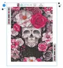 ARTULIO - Diamond Painting Set - Totenkopf mit rosa Blumen Produktbild-Vorschau 3