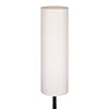 A tall, cylindrical lampshade with a textured fabric surface, mounted on a thin black stand. The background is plain white. Náhľad obrázku produktu