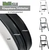 Trittleiter 2 Stufen klappbar 150 kg Anti-Rutsch Produktbild-Vorschau 8