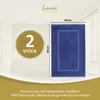 Lavea® 2er Set Badematte 50x80 cm, Badezimmerteppich 100% Produktbild-Vorschau 2