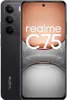 A black Realme C75 smartphone is shown from the front and side. Produktbild-Vorschau