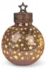 formano LED palla decorativa 30 cm stelle vetro rosa-oro Anteprima dell’immagine prodotto 1