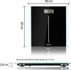 Pèse personne balance digitale noir 180kg 4 capteurs écran Voir les images du produit 3