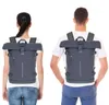 Rucksack Herren Roll Top Kurierrucksack Laptoprucksack New Produktbild-Vorschau 5