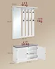 Schuhbank Wandgarderobe Set, Garderobe mit Spiegel, 8 Produktbild-Vorschau 4