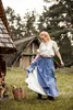 Mittelalter Rock Blau/Natur "Elise" L/XL Produktbild-Vorschau 2