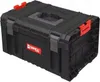 A black tool box with red latches and a red logo. Anteprima dell’immagine prodotto