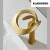 NAVIS | Design Wasserfall Wasserhahn Bad Gold matt hohe Produktbild-Vorschau 7