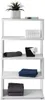 Designregal - Weiß matt - 66 x 126 cm - mit 4 Fächern Produktbild-Vorschau 2