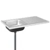 vidaXL Spüle mit Abtropffläche Set Silbern 1000x600x155 mm Produktbild-Vorschau 4