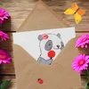 Mr. & Mrs. Panda Grußkarte Sportreporterin Herz - Weiß - Produktbild-Vorschau 3