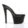 SKY-302 Damen Slipper von Pleaser, Transparent Schwarz , EU Produktbild-Vorschau 6