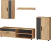 Parete attrezzata Vicco Berno Rovere dorato set, 4 parti, Anteprima dell’immagine prodotto 1
