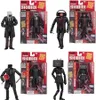 A collage of several Skibidi Toilet action figures in their packaging and displayed individually. Podgląd zdjęcia produktu