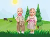 Dirndl della bambola Heidi, taglia 35-45 cm Anteprima dell’immagine prodotto 3