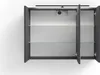 An open medicine cabinet with glass shelves and LED lighting. Náhled obrázku produktu