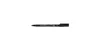 A black Staedtler Lumocolor permanent marker is shown horizontally against a white background. Produktbild-Vorschau