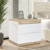 OKWISH Table de nuit - Chevet Moderne avec 2 Tiroirs et Voir les images du produit 2