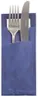 Bestecktaschen 20 cm x 8,5 cm blau inkl. weißer Serviette Produktbild-Vorschau 1