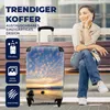MuchoWow® Koffer Handgepäck Trolley Rollkoffer Kleine Produktbild-Vorschau 2