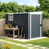 Abri de jardin Outsunny en métal, 2,7 m², 128 x 231 x 181 Voir les images du produit 9