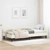 vidaXL Rohový rám postele s čelem krémový 100 cm x 200 cm Náhled obrázku produktu 2