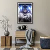 Gerahmtes Poster - Schwarzer Rahmen - Kosmonaut Katze - Produktbild-Vorschau 7