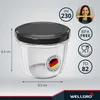 50x WELLGRO Einmachgläser 230ml – Schraubdeckel TO82 Produktbild-Vorschau 2
