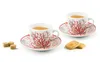 Excelsa set von 6 espressotassen mit untertassen Coral Produktbild-Vorschau 5