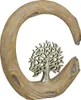 Gilde Dekoobjekt, rund, "Baum", Baummotiv, Kunstharz, Anteprima dell’immagine prodotto 7