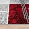 TT Home Teppich  Karo Design Modern Wohnzimmerteppich Grau Produktbild-Vorschau 2