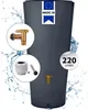 4rain VASO 2in1 réservoir d’eau de pluie 220 litres gris Voir les images du produit 1