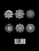 Schwarzes "Mandala Malbuch für Erwachsene". Produktbild-Vorschau 2