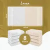 Zestaw 8 ręczników łazienkowych Lavea® 50x100 cm - Elena, Podgląd zdjęcia produktu 7