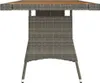 vidaXL Zahradní stůl šedý 160x70x72 cm Poly ratan a masivní Náhled obrázku produktu 2