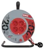 Prodlužovací kabel na bubnu 20 m / 4 zásuvky / červený / PVC / 230 V / 1 mm2 Náhled obrázku produktu