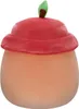 A plush toy shaped like an acorn with a red cap and a green stem. Podgląd zdjęcia produktu